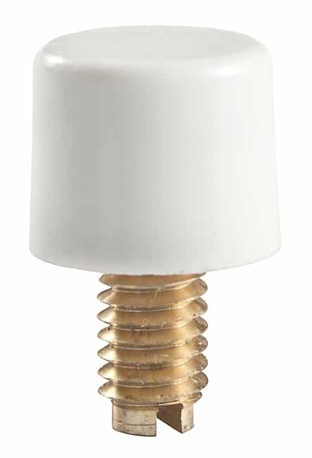 CAP PUSHBUTTON ROUND WHITE