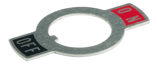 ON-OFF PLATE FOR 12MM BUSHING