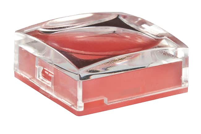 CAP PUSHBUTTON SQUARE CLEAR/RED