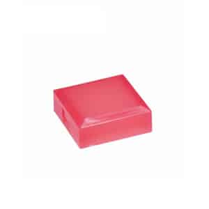 CAP PUSHBUTTON SQUARE RED