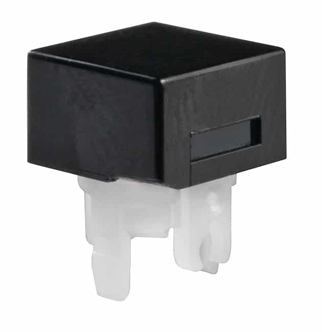 CAP PUSHBUTTON SQUARE BLACK