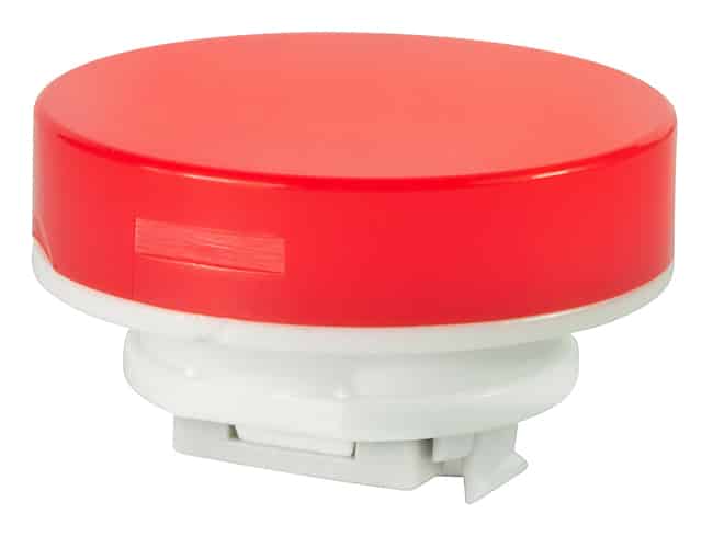 CAP PUSHBUTTON ROUND RED