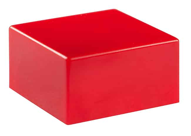 CAP TACTILE SQUARE RED