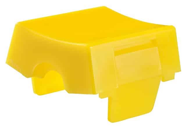 CAP ROCKER RECTANGULAR YELLOW