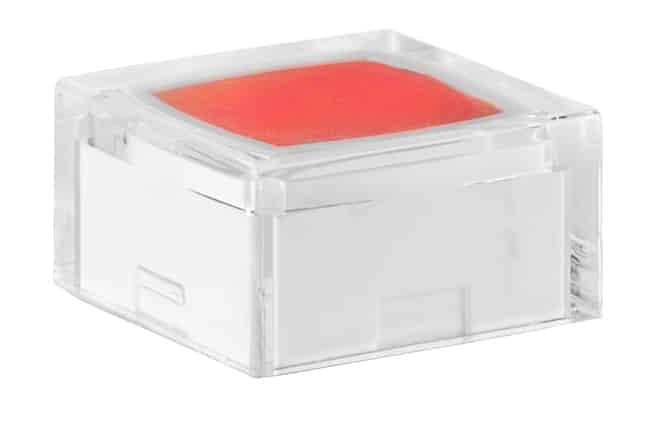 CAP TACTILE SQUARE CLEAR/RED
