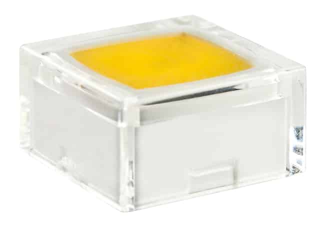 CAP TACTILE SQUARE CLEAR/YELLOW