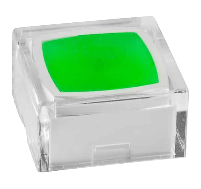 CAP TACTILE SQUARE CLEAR/GREEN