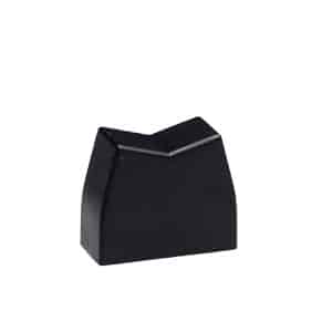 CAP ROCKER RECTANGULAR BLACK