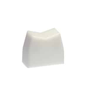 CAP ROCKER RECTANGULAR WHITE