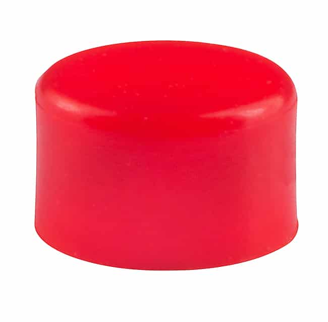 CAP PUSHBUTTON ROUND RED