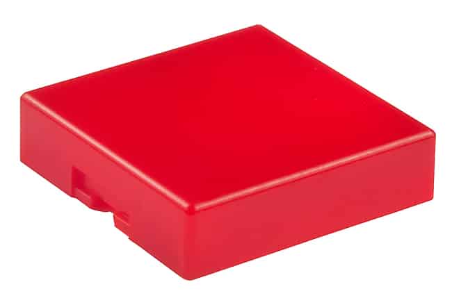 CAP PUSHBUTTON SQUARE RED