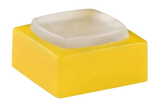 CAP TACTILE SQUARE WHITE/YELLOW