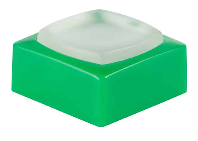 CAP TACTILE SQUARE WHITE/GREEN