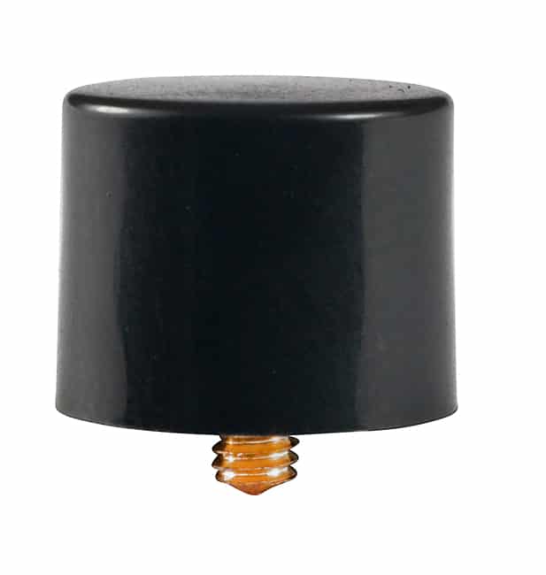 CAP PUSHBUTTON ROUND BLACK