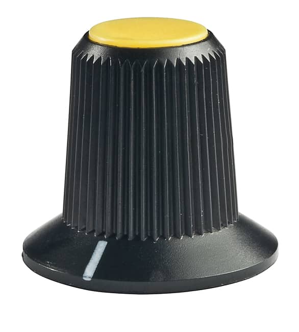 SW CAP SMALL ROTARY KNOB YELLOW