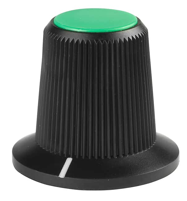 SW CAP LARGE ROTARY KNOB GREEN