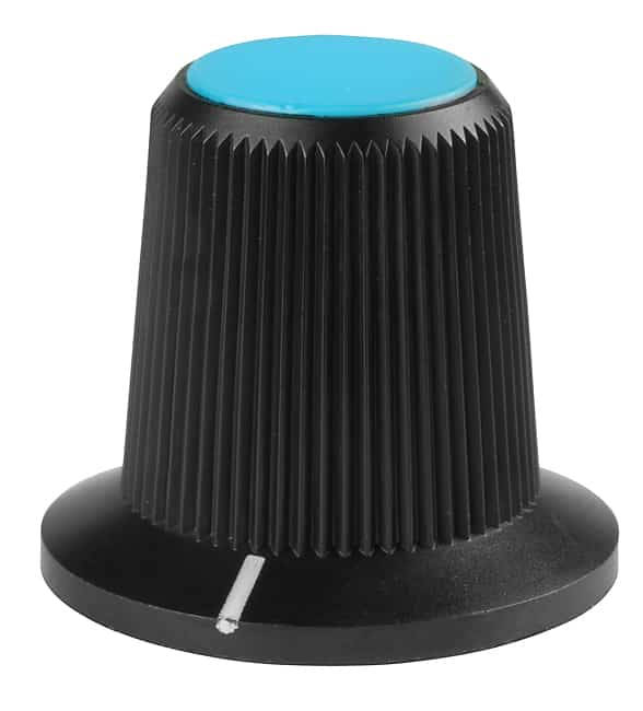 SW CAP LARGE ROTARY KNOB BLUE