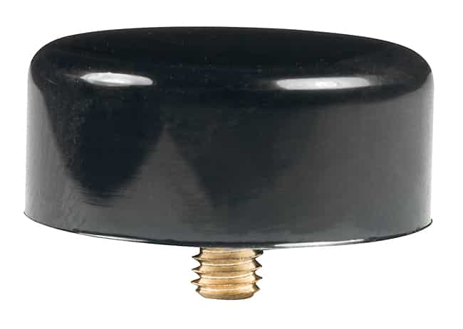 CAP PUSHBUTTON ROUND BLACK