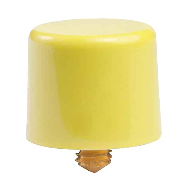 CAP PUSHBUTTON ROUND YELLOW