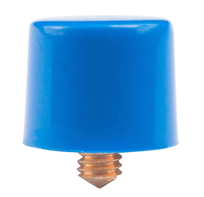 CAP PUSHBUTTON ROUND BLUE