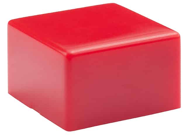 CAP TACTILE SQUARE RED