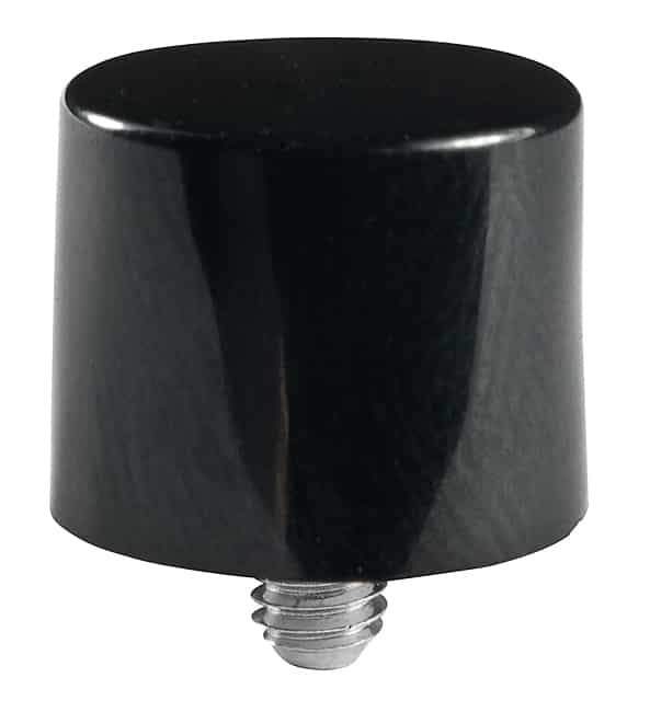 CAP PUSHBUTTON ROUND BLACK