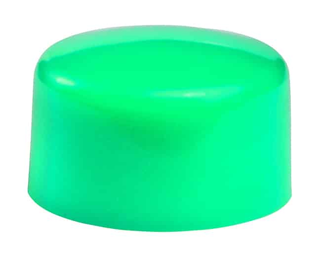 CAP PUSHBUTTON ROUND GREEN