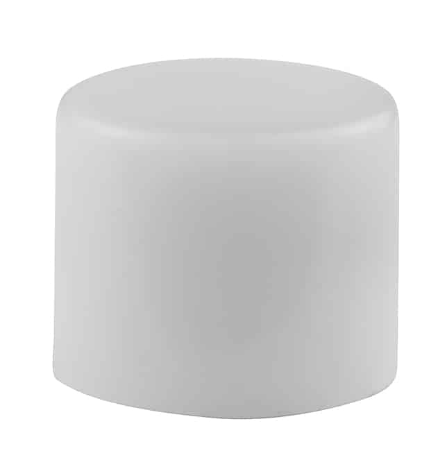 CAP PUSHBUTTON ROUND WHITE