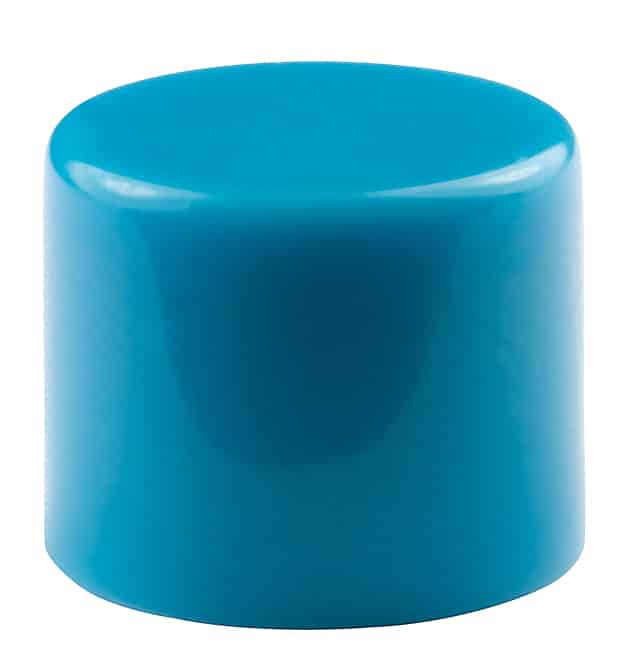 CAP PUSHBUTTON ROUND BLUE