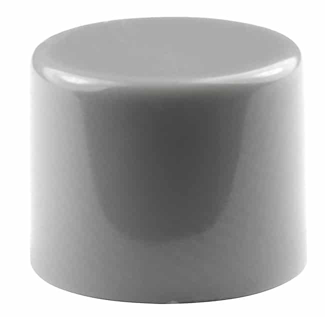 CAP PUSHBUTTON ROUND GRAY