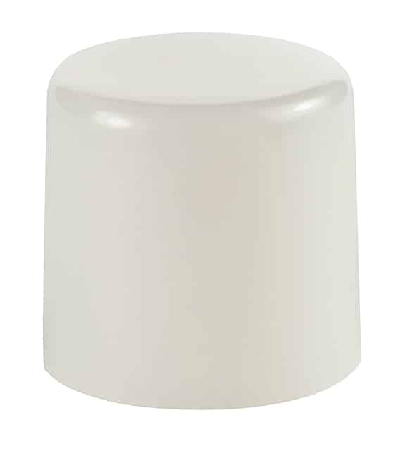 CAP PUSHBUTTON ROUND WHITE