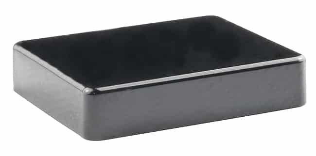 CAP PUSHBUTTON RECTANGULAR BLACK