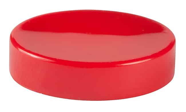 CAP PUSHBUTTON ROUND RED