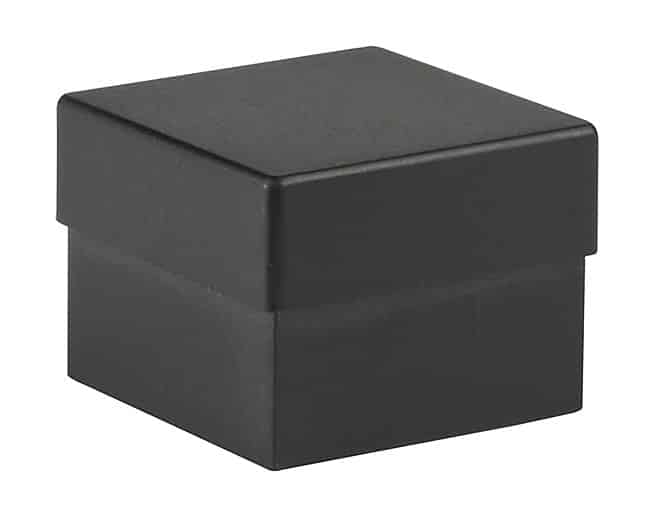 CAP PUSHBUTTON SQUARE BLACK