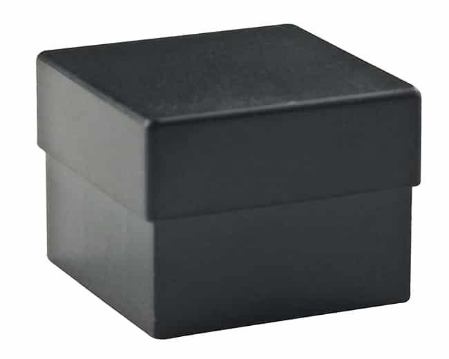 CAP PUSHBUTTON SQUARE BLACK