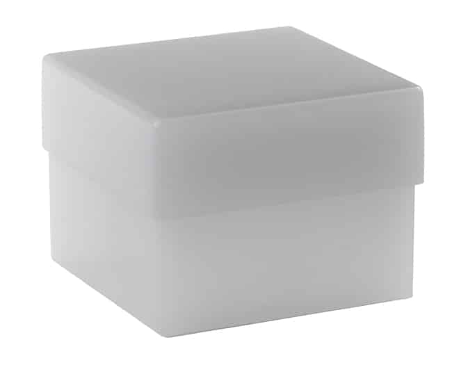 CAP PUSHBUTTON SQUARE WHITE