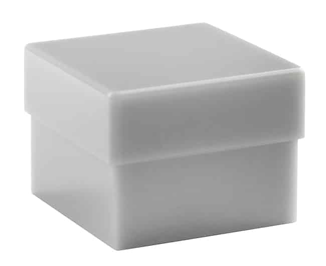 CAP PUSHBUTTON SQUARE GRAY