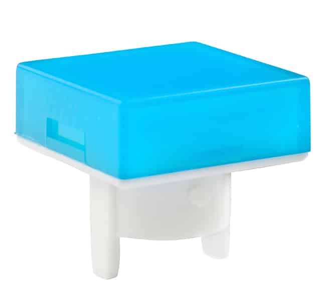 CAP PUSHBUTTON SQUARE BLUE