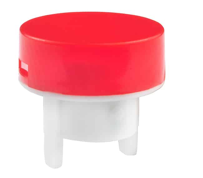 CAP PUSHBUTTON ROUND RED