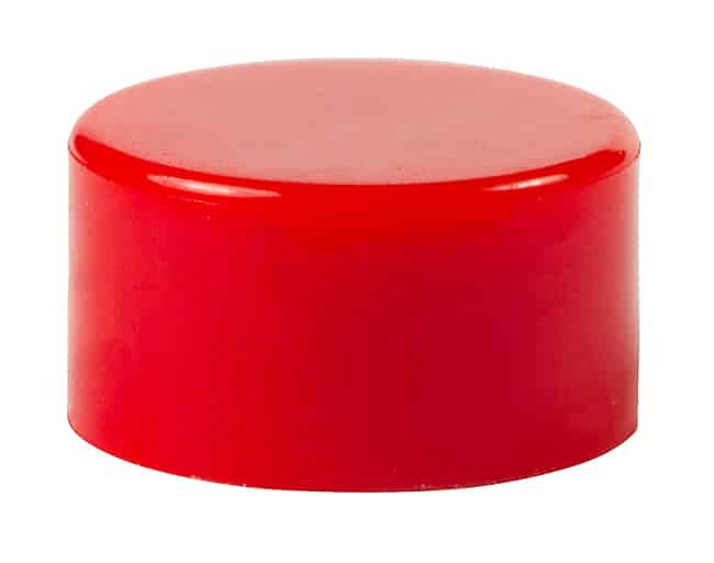 CAP PUSHBUTTON ROUND RED