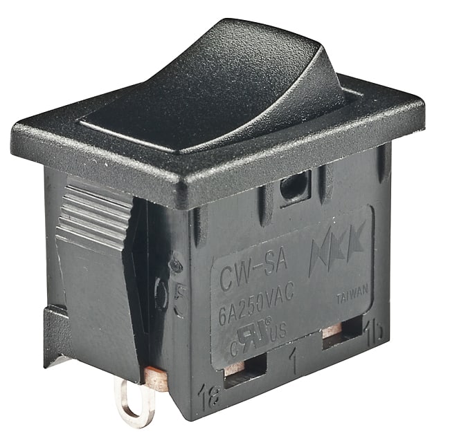 SWITCH ROCKER SPDT 6A 250V
