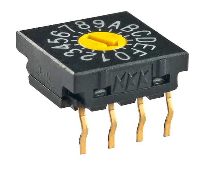 SW ROTARY DIP HEX COMP 100MA 5V