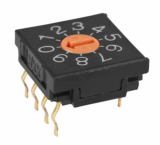 SWITCH ROTARY DIP BCD 100MA 5V