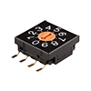 SWITCH ROTARY DIP HEX 100MA 5V