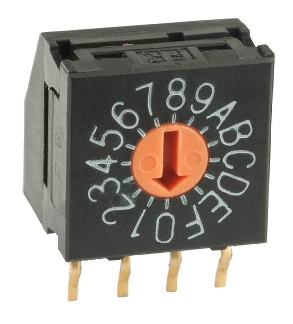 SWITCH ROTARY DIP HEX 100MA 5V