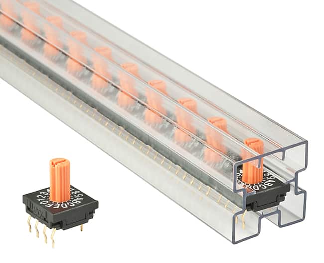 SWITCH ROTARY DIP HEX 100MA 5V