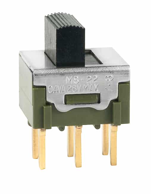 SWITCH SLIDE DPDT 0.4VA 28V