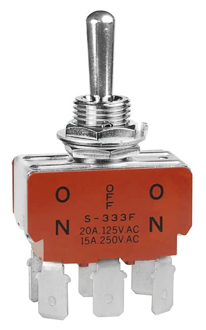 Switch Toggle DPDT 25A 125V