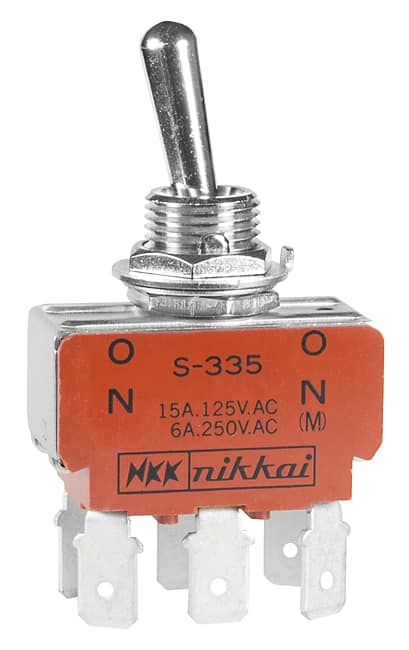 Switch Toggle DPDT 15A 125V