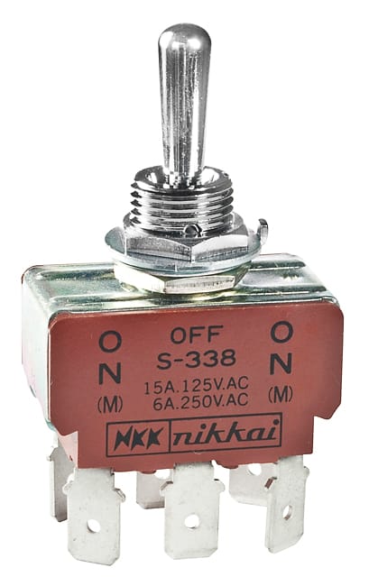 Switch Toggle DPDT 15A 125V